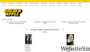 goldenapplecomics.com Screenshot