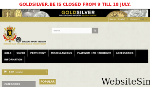 goldsilver.be Screenshot