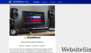 goldwave.com Screenshot