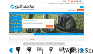 golfbidder.co.uk Screenshot