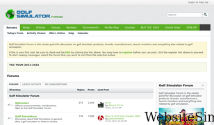 golfsimulatorforum.com Screenshot