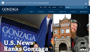 gonzaga.edu Screenshot