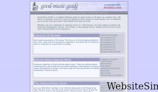 good-music-guide.com Screenshot