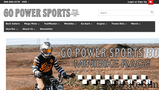 gopowersports.com Screenshot