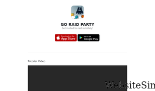 goraidparty.com Screenshot