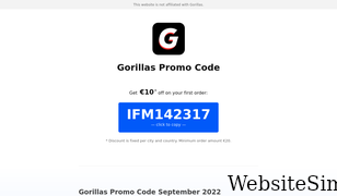 gorillas-promo-code-discount.com Screenshot
