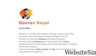 gourav.io Screenshot