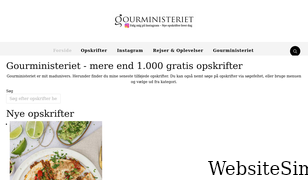 gourministeriet.dk Screenshot