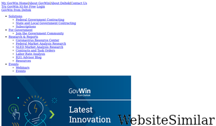 govwin.com Screenshot
