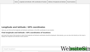 gps-latitude-longitude.com Screenshot