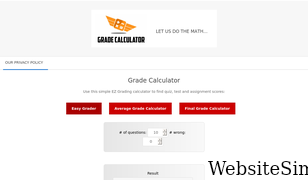 gradecalculator.com Screenshot