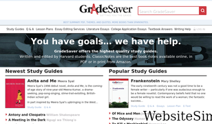 gradesaver.com Screenshot