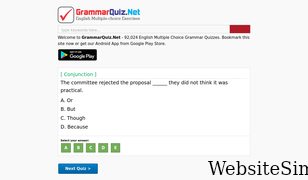 grammarquiz.net Screenshot