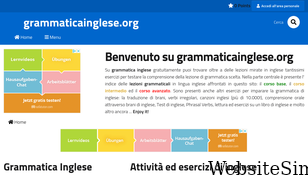 grammaticainglese.org Screenshot