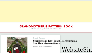 grandmotherspatternbook.com Screenshot