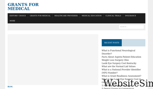 grantsformedical.com Screenshot