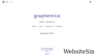 graphemica.com Screenshot