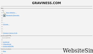 graviness.com Screenshot