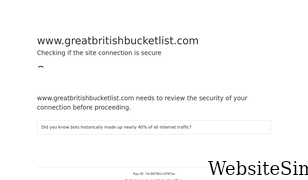 greatbritishbucketlist.com Screenshot