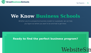 greatbusinessschools.org Screenshot
