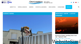 greatlakesnow.org Screenshot