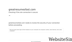 greatresumesfast.com Screenshot