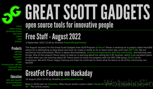 greatscottgadgets.com Screenshot