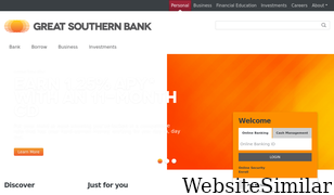 greatsouthernbank.com Screenshot