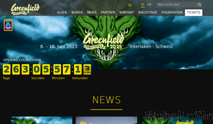 greenfieldfestival.ch Screenshot