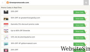 greenpromocode.com Screenshot