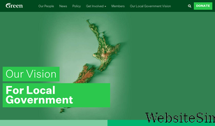 greens.org.nz Screenshot