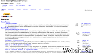 griefhealingdiscussiongroups.com Screenshot