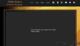 grimdawn.com Screenshot