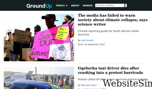 groundup.org.za Screenshot