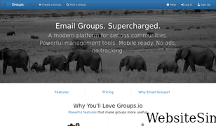 groups.io Screenshot