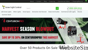 growlightcentral.com Screenshot