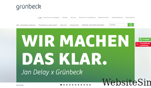 gruenbeck.de Screenshot