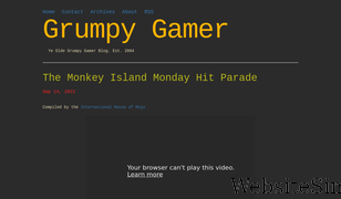 grumpygamer.com Screenshot