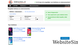 gsmacties.nl Screenshot