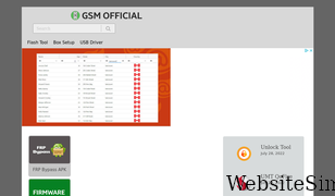 gsmofficial.com Screenshot