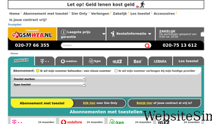 gsmweb.nl Screenshot