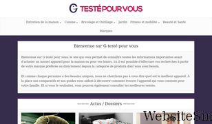 gtestepourvous.fr Screenshot