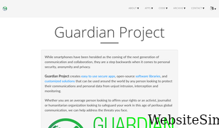 guardianproject.info Screenshot