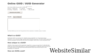 guidgenerator.com Screenshot
