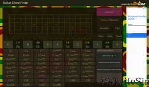 guitar-chord-finder.com Screenshot