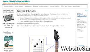 guitar-chords.org.uk Screenshot