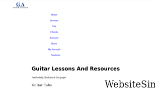 guitaralliance.com Screenshot