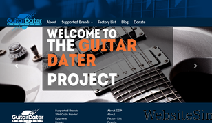 guitardaterproject.org Screenshot
