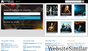 guitartabsexplorer.com Screenshot