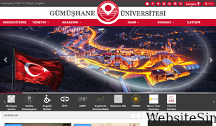gumushane.edu.tr Screenshot
